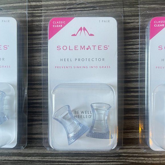 Solemates Classic Clear Heel Protector Bundle of 3 - Picture 5 of 9